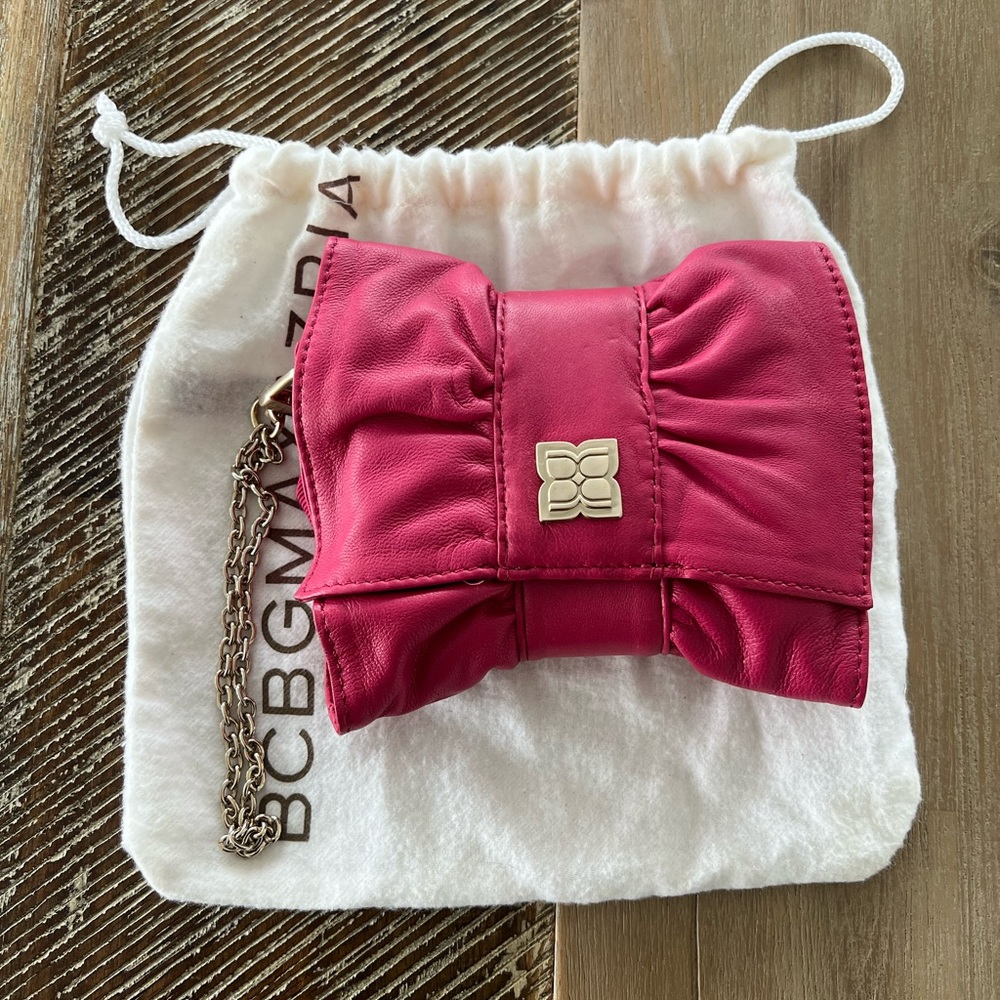 BCBGMaxAzria Pink Wristlet Clutch